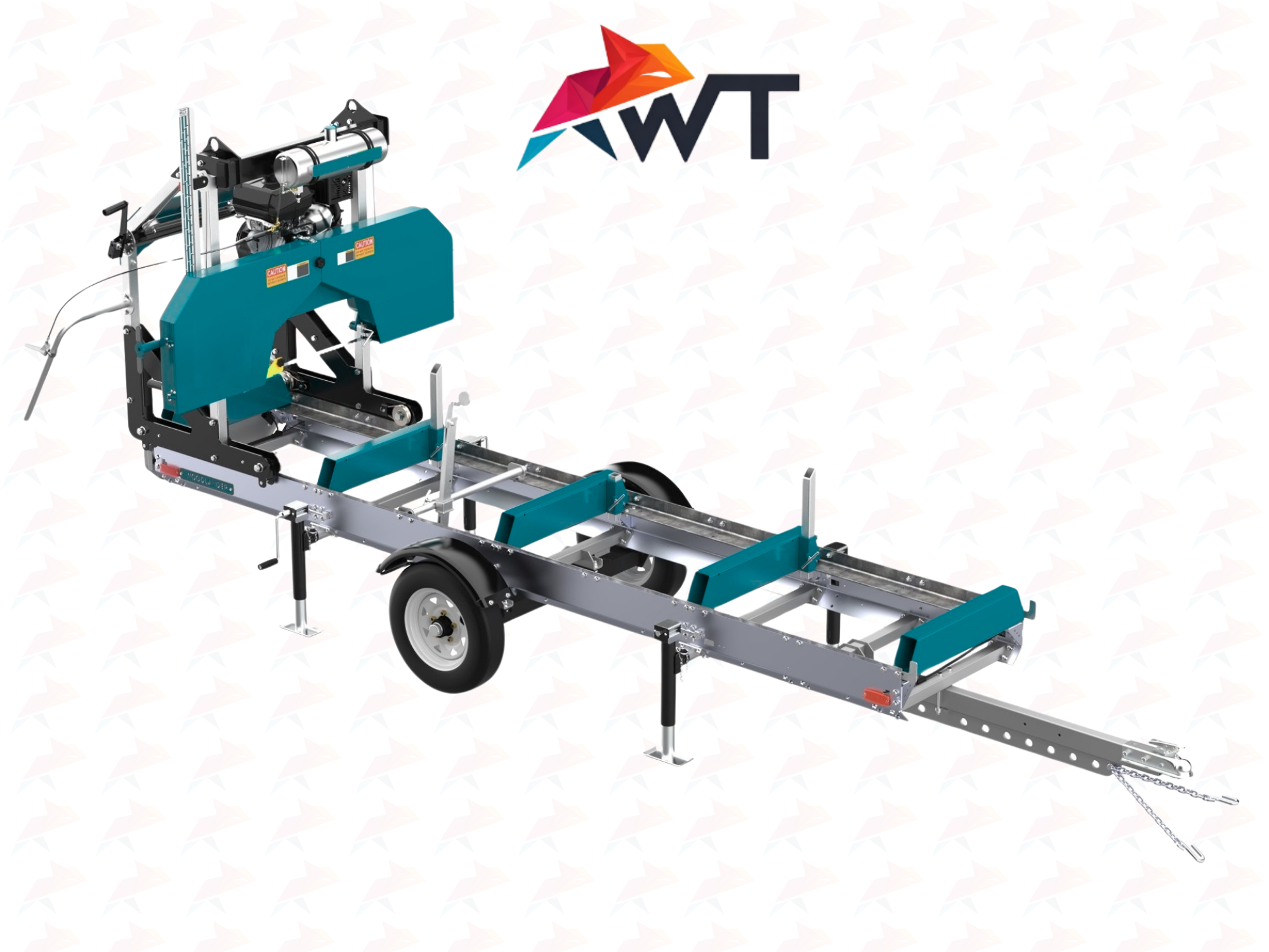 AWT 660 Römorklu Yatay Şerit Testere – 66 cm Çap Kapasiteli Tomruk Kesme