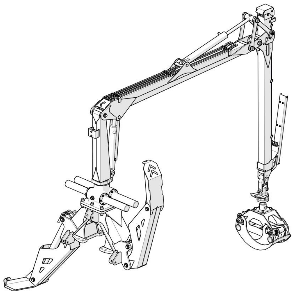 FCT650 Ormancılık Vincı – 6,5 m Erişim ile Güçlü ve Çok Yönlü