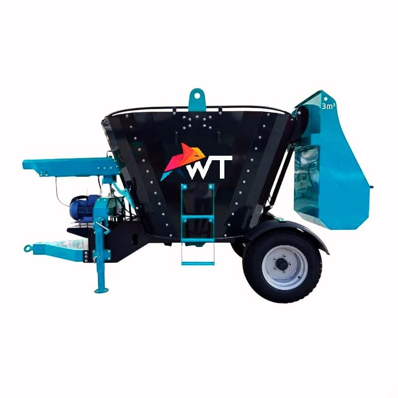AWT Makine 4 m³ 380 Volt Elektrikli ve Şaftlı Yem Karma Makinesi
